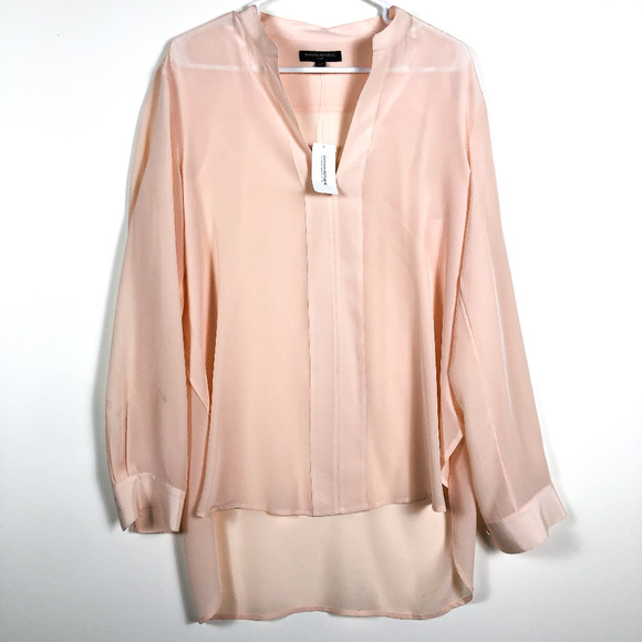 NWT Banana Repbulic Blouse 100% Silk P - Picture 1 of 8